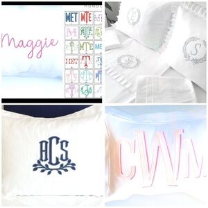 Vintage Sham Set Embroidery (Ready)